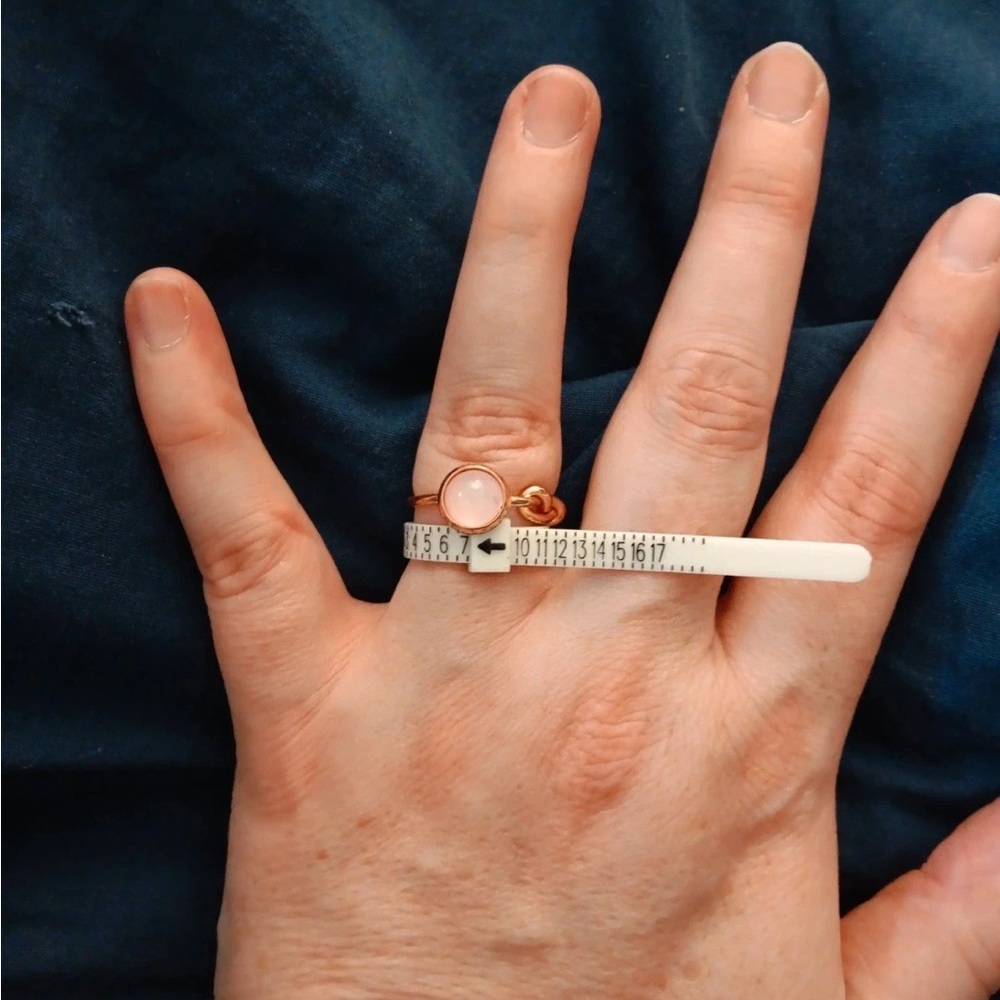 Pink Opal Knot Ring
